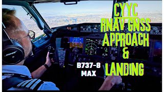 B737 MAX Landing in snowy Calgary ( FULL ATC ! )