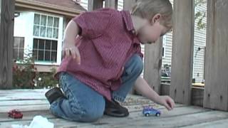 Daniel on Swingset / Tour of Grandpa's Yard (6/16/2002)