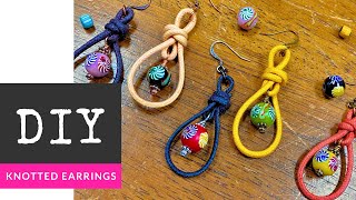 How To Make DIY Knotted Cord Trade Bead Earrings with The Bead Place