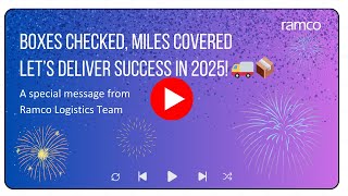 Cheers to a Successful 2025 from Ramco Logistics Team! #happynewyear2025