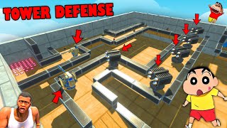 TOWER DEFENSE but in ANIMAL REVOLT BATTLE SIMULATOR All Weapon and ALL UNITS with SHINCHAN and CHOP