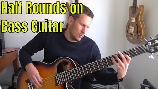 Half Rounds Bass Strings on 6 String Acoustic Bass Guitar - Bass Practice Diary - 15th October 2019