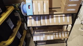 Sturdy 3D Printer Filament Rack with Wheels