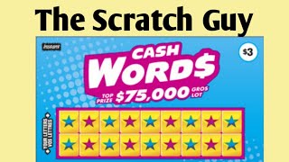 $3.00 Cash Words Scratch Ticket | Top Prize $75,000