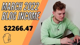 March 2022 Income Report - Trending Upwards (Niche Site Income)