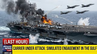Iran launched it's 3best fighter jets again a usa aircraft carrier hers what really happned