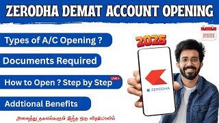 Zerodha Free Demat Account Opening Tamil |  100% Approval | Step by Step Tamil Guide 2025