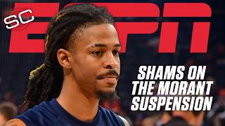 Shams Charania's details on Ja Morant's one-game suspension by the Grizzlies | SportsCenter