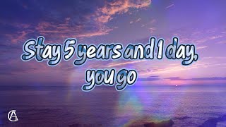 Gen-A Band - Stay 5 years and 1 day, you go (Official Lyric)
