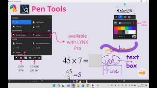 LYNX Whiteboard Tutorials | Pen Tools