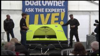 Liferaft demonstration at Beaulieu Boatjumble