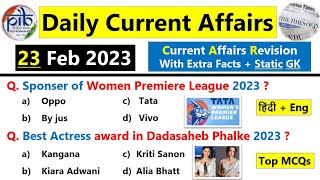 23 February 2023 current affairs | Daily current affairs in hindi & Eng | Current affairs Revision