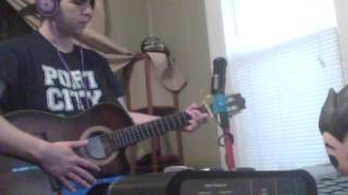 Reckless Demure recording live demo of "Bar Show"