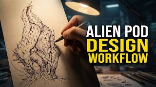 Designing Alien Pods: A Full Concept Artist Workflow (Sci‑Fi Horror Sketchbook Lesson)