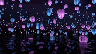 Floating Lanterns - Hey Bear Sensory -  Relaxing Video with Calming Music - Sleep Video