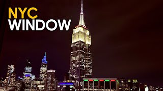 🔴 Live Cam New York Open Window - City Sounds and Traffic Ambience ASMR for Sleep and Study