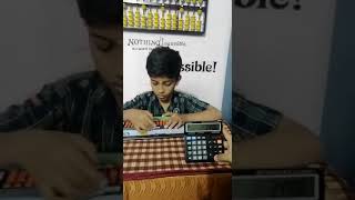Abacus Demo | 4 digit Multiplication Tables| Multiplication Tricks| #shorts