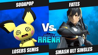 Smashatlán Arena #1 - Losers Semis -  SodaPop (Dr. Mario/Pichu) Vs. Fates (Corrin)