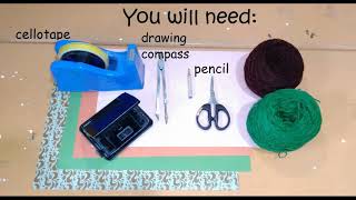 Craft for kids " Making simple dreamcatcher"