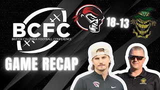 VI RAIDERS BEAT VALLEY HUSKERS 18-13 | WEEK #4 BCFC POST GAME RECAP 