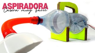 Aspiradora casera fácil con motor y reciclaje | DIY Easy Vacuum Cleaner with Recycled Materials