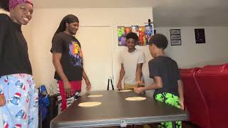 Playing a slapping game with the kids Must watch it’s to funny ￼