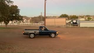 Donuts in my￼ cousins 1991 Toyota Pickup 