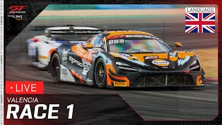 LIVE | Race 1 | Valencia | GT World Challenge Europe powered by AWS 2025 (English)