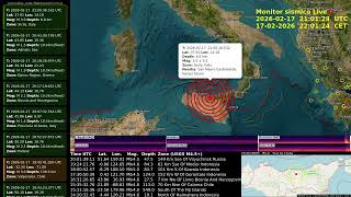 #San #Mauro #Castelverde #Palermo ML 3.2 Depth 6.6 km 2026-02-17 21:00:35.950 UTC #terremoto