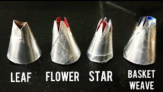 How to Make Nozzles for Cake and Cookies at Home.. ?? | Nozzles | PLV Foodie Chaska