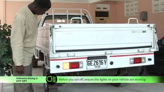 Tips for driving in poor light - English