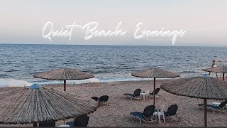 Sunset Beach Ambience | Waves, Umbrellas & People enjoying life