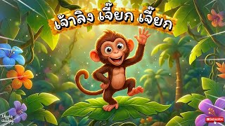 เจ้าลิง เจี๊ยก เจี๊ยก 🐒 #เพลงเด็ก #เพลงอนุบาล #เพลงลิง #NurseryRhyme #KidsSong #สื่อการสอนปฐมวัย