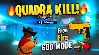 "🔥 QUADRA KILL MADNESS! 💥 Clutch King of Clash Squad""CRAZY Quadra Kill in F| Best 1v4 Clutch Ever!