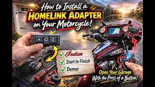 Motorcycle Homelink Garage Door Install – Indian Roadmaster