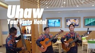 Taal Vista Hotel band sings "Uhaw" (Dilaw cover) while we have lunch at Veranda