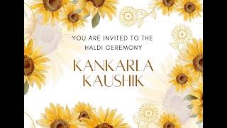 Kankarla Kaushik Haldi & Sangeet Ceremony