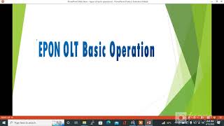 EPON OLT BASIC OPERATION ,HOW TO CHANGED MANAGEMENT IP , EPON OLT CONFIGURATION
