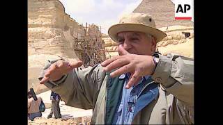 EGYPT: CAIRO: FINAL PHASE OF 10 YEAR RESTORATION PROJECT ON SPHINX