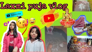 Laxmi puja vlog///subhalaxmi creativity//#masti//delicate video