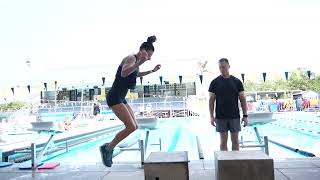 Butterfly Swimming Kick Exercise // Box Jump