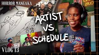 Can You Prioritize Making Manga With A BUSY Schedule?  | Horror Mangaka Vlog 013