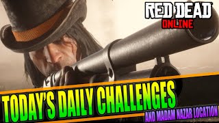 March 10 Red Dead Online Daily Challenges & Madam Nazar Location - Complete RDR2 Daily Challenges