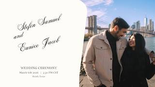 Stefin Samuel  &  Eunice  Jacob   Wedding Ceremony    3/6/2026   |   Heath, Texas