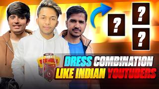 Free fire Indian YouTubers Dress Combination ( part 1 ) Mad hyper gaming 🔥