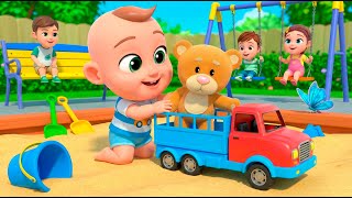 Playground Fun (Teddy Plays On The Swing) | Almama Kids Songs & Nursery Rhymes