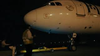Pakistan International Airlines - AP-BLW Pushback from Jinnah Int`l Airport For DXB [Airbus-320]
