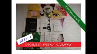 VLOGMAS WEEK 1  INTERNATIONAL GIVEAWAY//COME BACK AND ENTER THE 4 VLOGMAS WEEKLY GIVEAWAYS