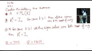 characteristic polynomial of matrices with a nth root  | IIT JAM