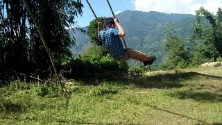 traditional dashain festival swinging ❤️